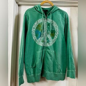 INC International Concepts Green Cotton Hoodie